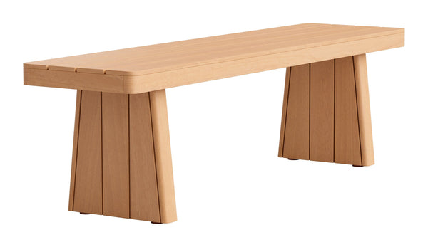 Nimone Solid Acacia Wood Bench Modern Deco Style Entryway Dining Lounge Seating