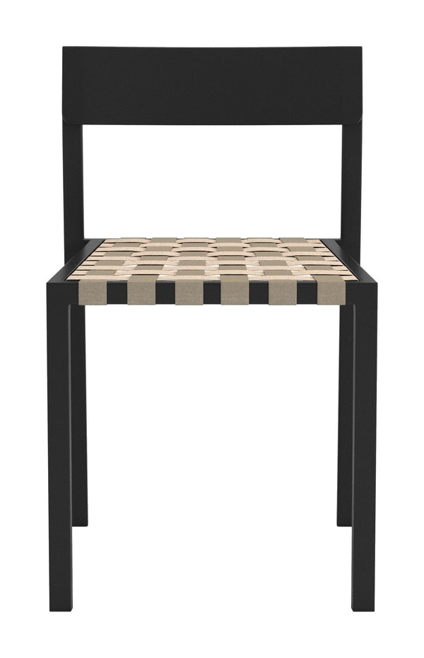 Draco Stackable Outdoor Dining Chairs Set of 2 Aluminum Frame Glam Modern