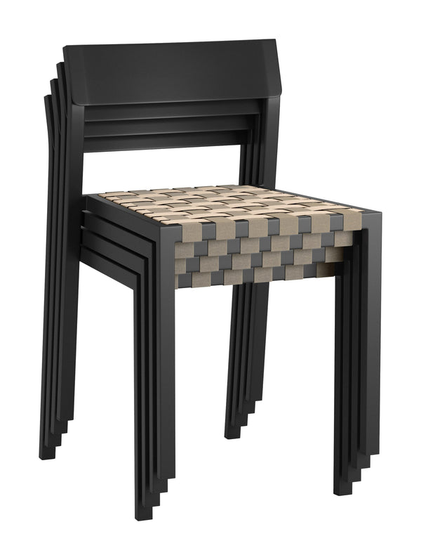 Draco Stackable Outdoor Dining Chairs Set of 2 Aluminum Frame Glam Modern