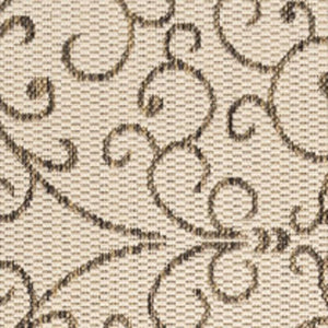 HomeRoots 8' Beige and Brown Square Medallion Area Rug - Modern Indoor/Outdoor Style for Any Space! 704299