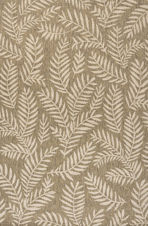 HomeRoots 10' Elegant Brown and Beige Floral Indoor Outdoor Area Rug - Durable, Low-Maintenance & Stylish Design 704497