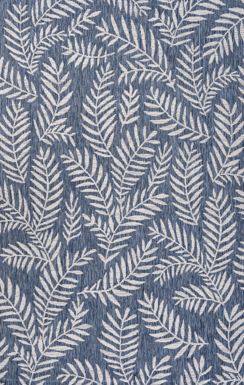 HomeRoots 6' Navy Blue and Ivory Floral Area Rug - Elegant Indoor/Outdoor Design, Durable, Low-Maintenance Charm 704508