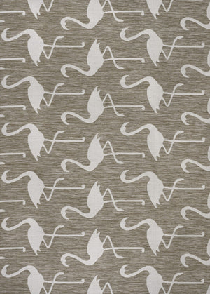 HomeRoots 3' X 5' Beige And White Animal Print Area Rug - Stylish, Durable, Indoor/Outdoor Use, Easy Care! 704701