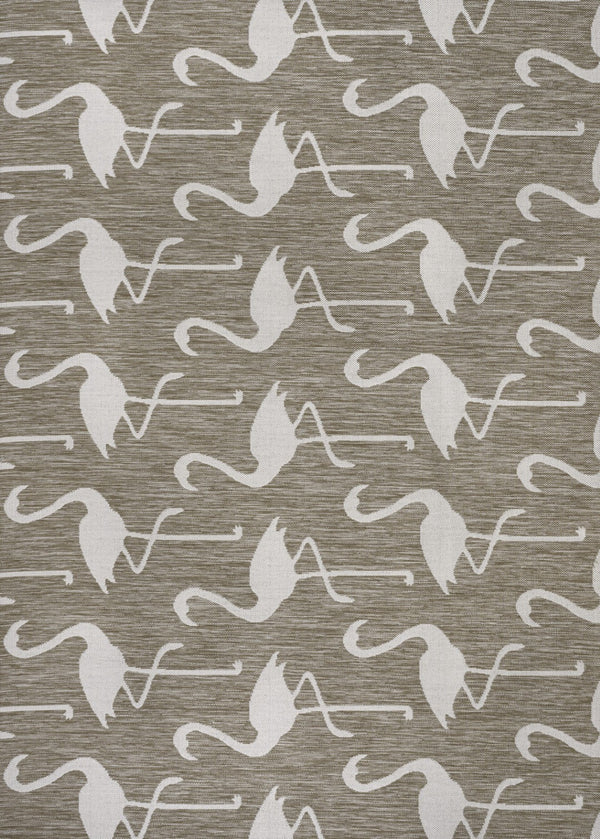 HomeRoots 3' X 5' Beige And White Animal Print Area Rug - Stylish, Durable, Indoor/Outdoor Use, Easy Care! 704701