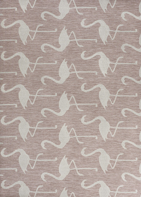 HomeRoots 8' X 10' Stylish Pink and Cream Animal Print Area Rug for Indoors and Outdoors - Durable & Chic! 704714