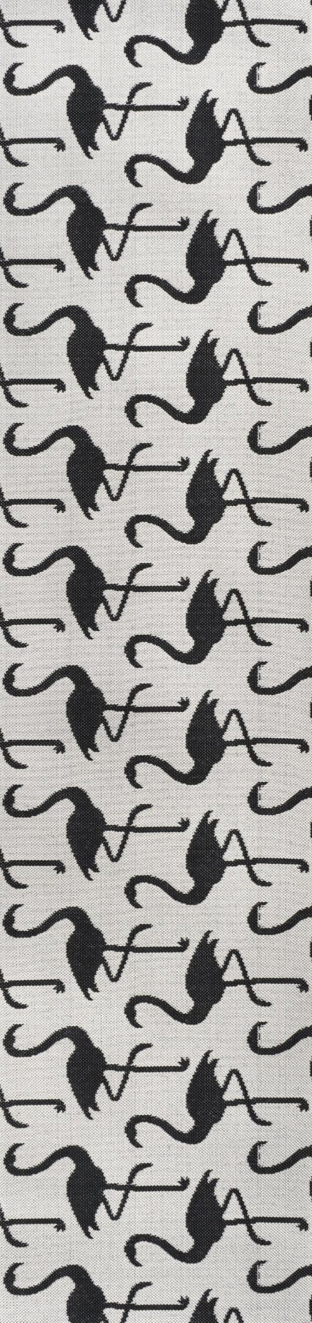 HomeRoots 8' White and Black Animal Print Runner Rug – Durable, Stylish Indoor/Outdoor Accent for Any Space 704715