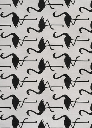 HomeRoots 3' X 5' Stylish White and Black Animal Print Rug – Versatile Indoor/Outdoor Low-Maintenance Design! 704716
