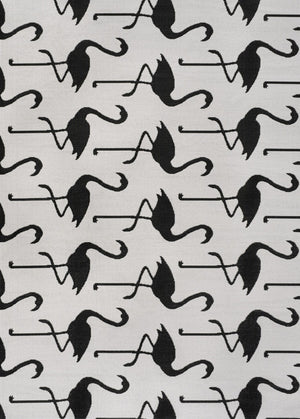 HomeRoots 4' White and Black Animal Print Area Rug - Stylish Indoor/Outdoor Comfort for Any Living Space 704717