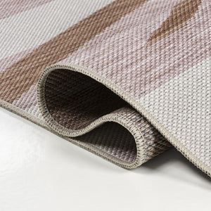 HomeRoots 8' Pink And Cream Floral Runner Rug - Durable Indoor/Outdoor Accent for High-Traffic Areas & Style 704725