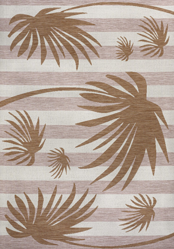 HomeRoots 4' X 6' Pink And Cream Floral Area Rug - Durable, Fade-Resistant, Perfect for Indoor or Outdoor Spaces 704727