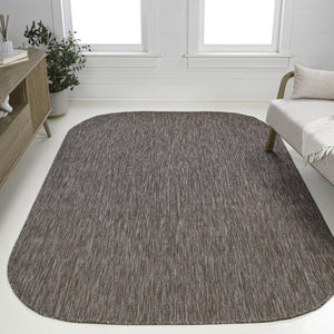 HomeRoots 5' X 8' Light Brown Indoor Outdoor Area Rug - Durable, Versatile, Stylish Design for Home & Patio Use 704760