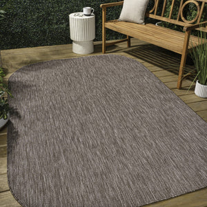 HomeRoots 5' X 8' Light Brown Indoor Outdoor Area Rug - Durable, Versatile, Stylish Design for Home & Patio Use 704760