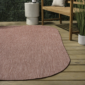 HomeRoots 5' X 8' Rose Novelty Area Rug - Stylish Indoor/Outdoor Softness, Durable, Low-Maintenance Design 704765