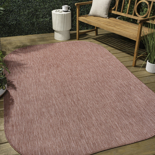 HomeRoots 5' X 8' Rose Novelty Area Rug - Stylish Indoor/Outdoor Softness, Durable, Low-Maintenance Design 704765