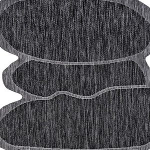HomeRoots 6' X 9' Dark Gray Medallion Area Rug – Stylish Indoor/Outdoor Accent for Any Space, Durable & Easy Care 704776