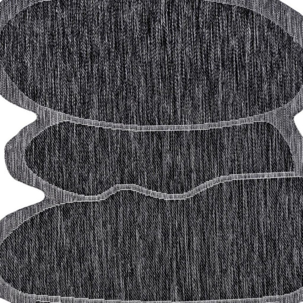 HomeRoots 6' X 9' Dark Gray Medallion Area Rug – Stylish Indoor/Outdoor Accent for Any Space, Durable & Easy Care 704776