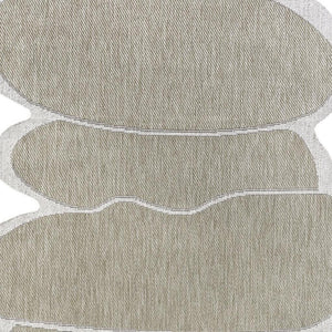 HomeRoots 5' X 8' Beige and Cream Medallion Area Rug – Elegant Design for Indoor and Outdoor Spaces, Durable & Versatile 704780