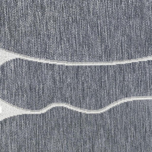 HomeRoots 8' Blue and Cream Medallion Area Rug - Stylish, Durable Indoor/Outdoor Accent for Any Space 704787