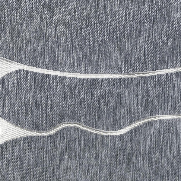 HomeRoots 8' Blue and Cream Medallion Area Rug - Stylish, Durable Indoor/Outdoor Accent for Any Space 704787