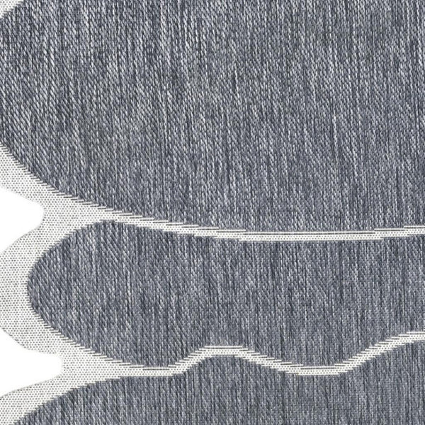 HomeRoots 9' X 12' Blue Medallion Area Rug - Durable Indoor Outdoor Design for Patios, Kitchens & Family Rooms 704788