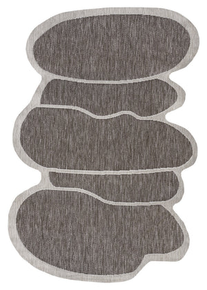 HomeRoots 8' X 10' Light Brown and Beige Medallion Rug - Stylish, Durable Indoor/Outdoor Area Rug for Versatile Spaces 704792