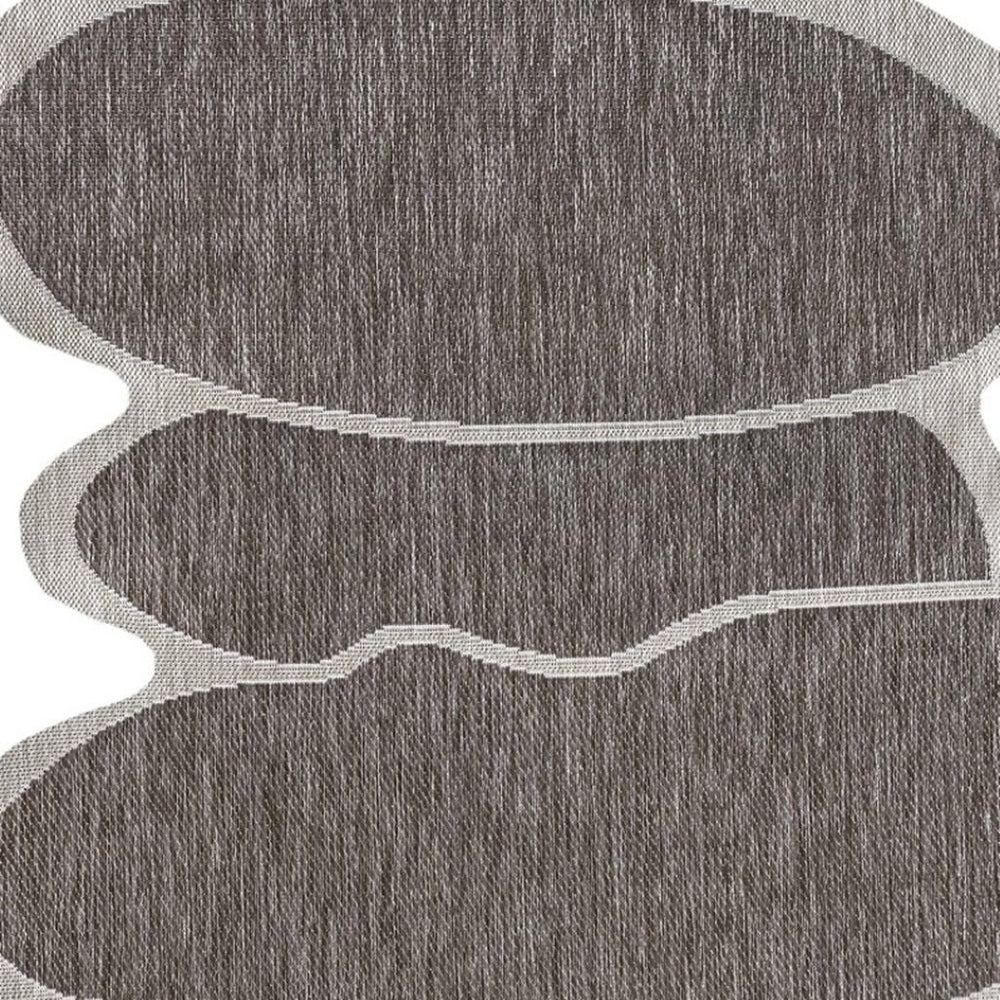 HomeRoots 9' Light Brown & Beige Medallion Area Rug - Durable Indoor/Outdoor Design for Timeless Style & Elegance 704793
