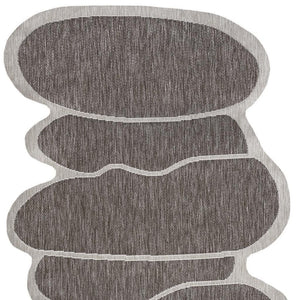 HomeRoots 9' Light Brown & Beige Medallion Area Rug - Durable Indoor/Outdoor Design for Timeless Style & Elegance 704793