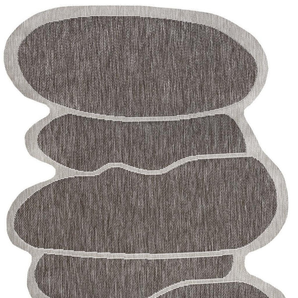 HomeRoots 9' Light Brown & Beige Medallion Area Rug - Durable Indoor/Outdoor Design for Timeless Style & Elegance 704793