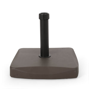 English Elm Christopher Knight Home® - UM-HOLDER Square 55 lbs Brown Concrete Base - Heavy-Duty 24x22x4 in Patio Umbrella Stand, Stable & Durable 54755.00BRN