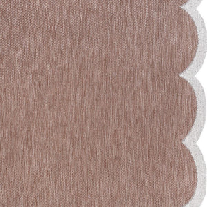 HomeRoots 9' X 12' Elegant Rose and Cream Area Rug - Versatile Indoor/Outdoor Design, Durable & Easy Care! 704803