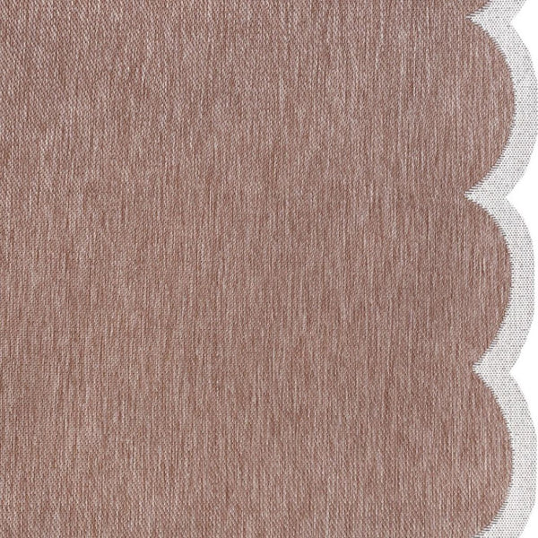HomeRoots 9' X 12' Elegant Rose and Cream Area Rug - Versatile Indoor/Outdoor Design, Durable & Easy Care! 704803