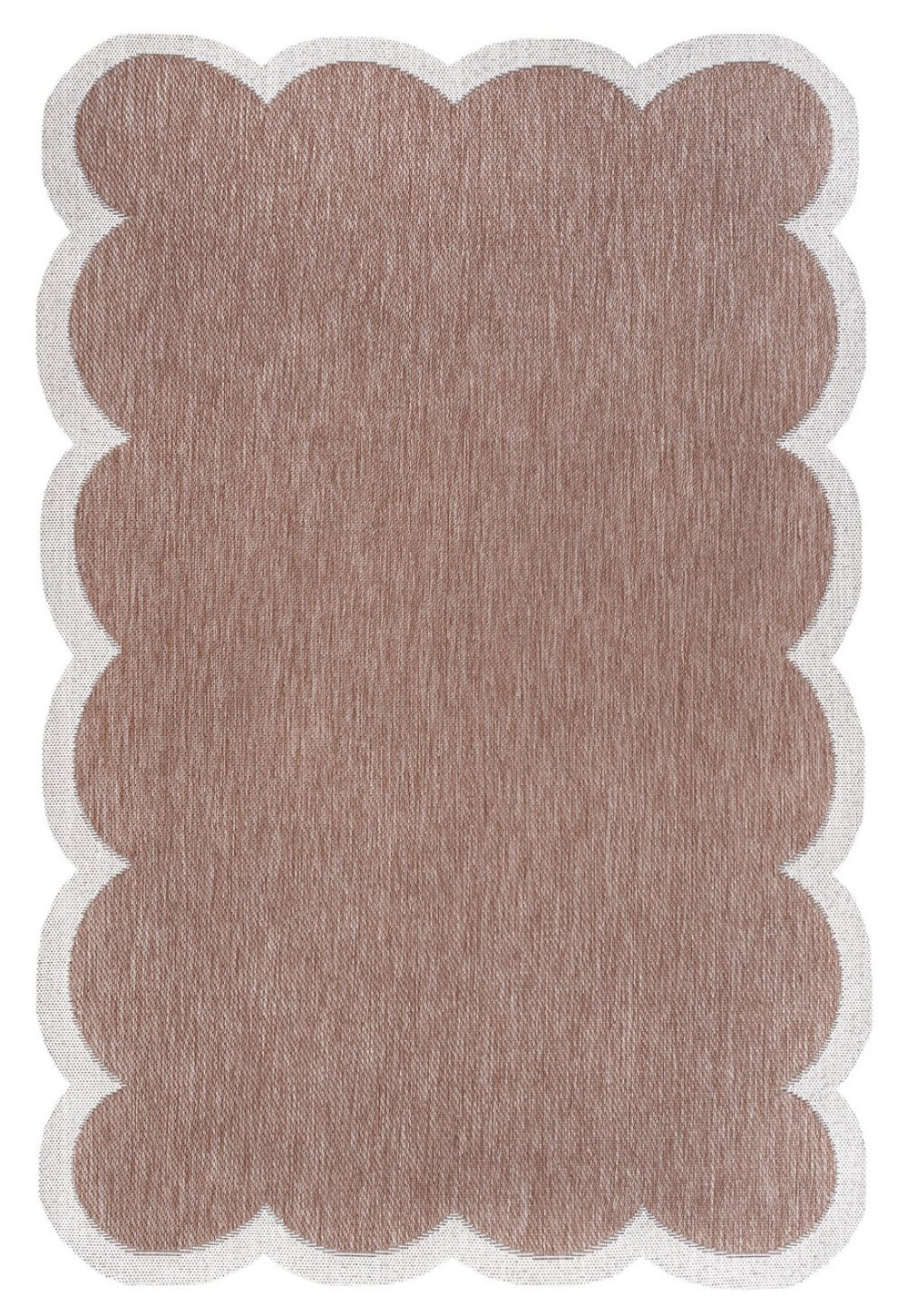 HomeRoots 9' X 12' Elegant Rose and Cream Area Rug - Versatile Indoor/Outdoor Design, Durable & Easy Care! 704803