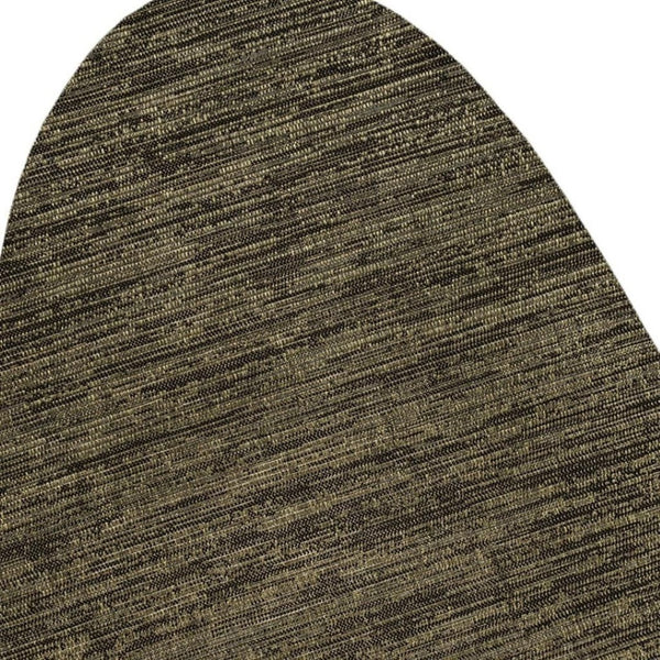 HomeRoots 5' Brown and Black Medallion Area Rug – Stylish Indoor/Outdoor Design for Patios, Kitchens & More! 704815