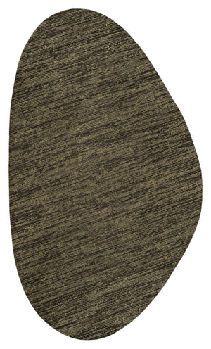HomeRoots 6' Brown and Black Medallion Area Rug – Stylish Indoor/Outdoor Design, Durable, Low-Pile, Versatile Use 704816