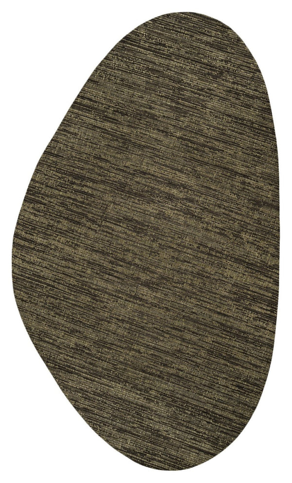 HomeRoots 8' Brown and Black Medallion Area Rug - Durable & Stylish for Indoor/Outdoor Spaces, Easy Care! 704817