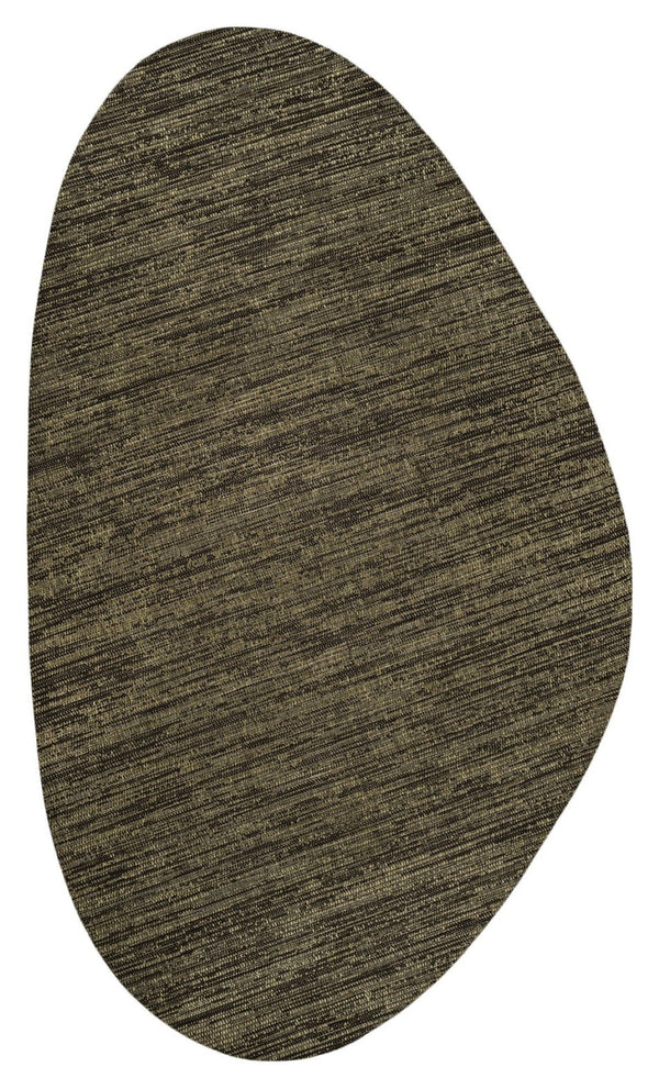 HomeRoots 9' X 12' Brown and Black Medallion Area Rug - Stylish, Durable, Indoor/Outdoor Design for Any Space 704818