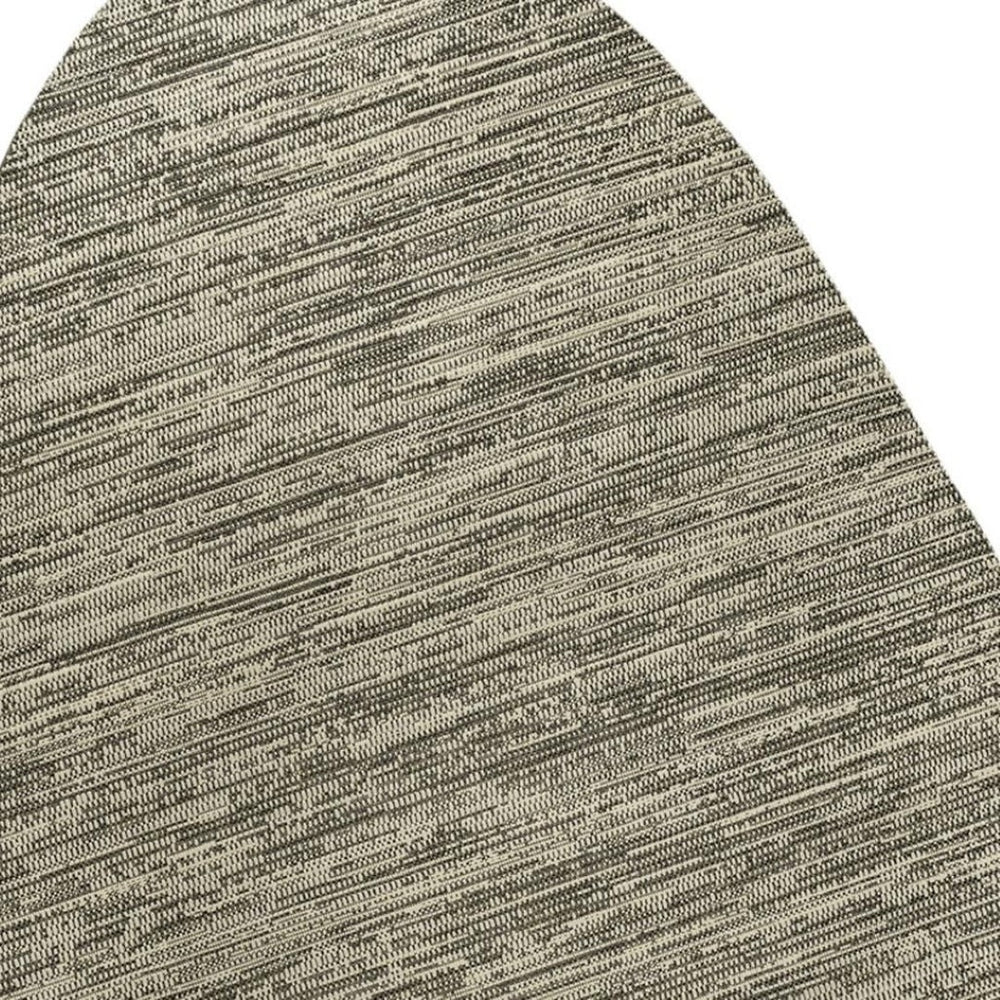 HomeRoots 6' X 9' Beige and Brown Medallion Area Rug - Durable, Stylish, Indoor/Outdoor Decor for Any Space 704821