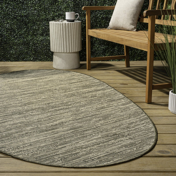 HomeRoots 9' Beige & Brown Medallion Area Rug - Stylish Indoor/Outdoor Accent for Patios, Kitchens & More! 704823