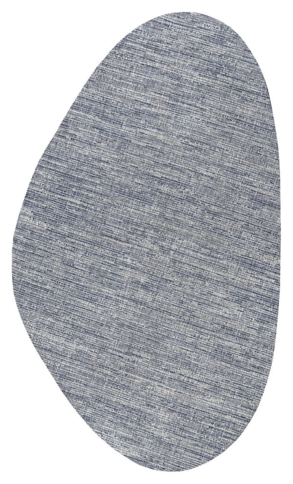 HomeRoots 6' X 9' Gray and Navy Blue Medallion Area Rug – Stylish, Durable Indoor/Outdoor Decor for Any Space! 704831