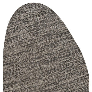 HomeRoots 5' Stylish Natural and Black Medallion Indoor/Outdoor Area Rug - Durable, Versatile, Easy Care! 704835