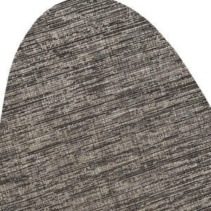 HomeRoots 6' X 9' Stylish Natural and Black Medallion Area Rug for Indoor/Outdoor Spaces - Durable & Easy Care 704836