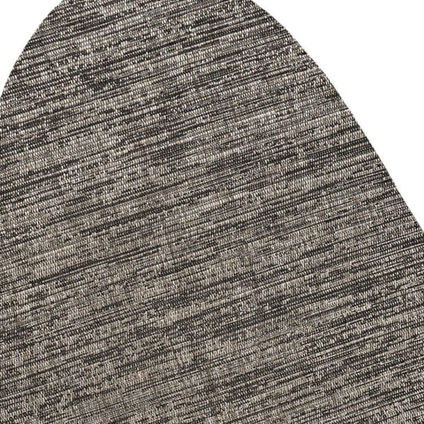 HomeRoots 8' X 10' Striking Natural & Black Medallion Area Rug for Indoor Outdoor Spaces - Easy Care & Stylish! 704837