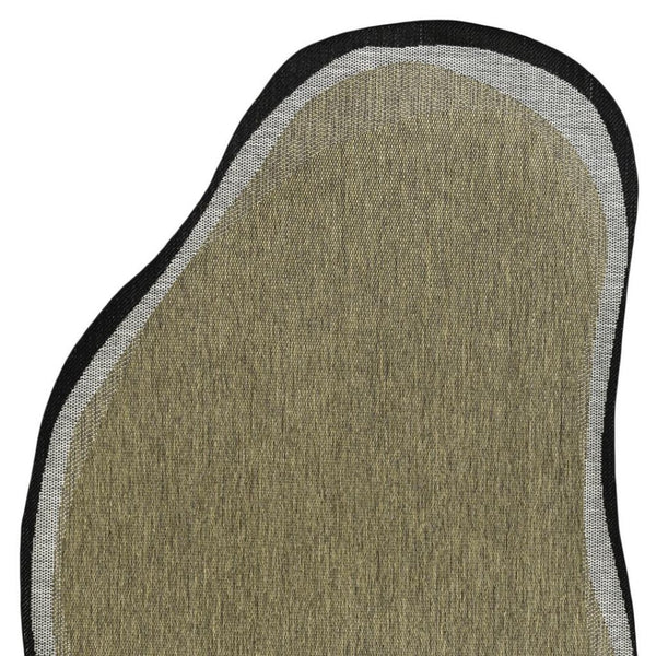 HomeRoots 8' X 10' Brown and Black Abstract Area Rug - Modern Indoor/Outdoor Design, Durable & Easy Care! 704847