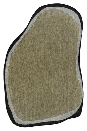 HomeRoots 8' X 10' Brown and Black Abstract Area Rug - Modern Indoor/Outdoor Design, Durable & Easy Care! 704847