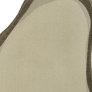 HomeRoots 9' X 12' Beige and Brown Abstract Area Rug - Stylish, Durable Design for Indoor and Outdoor Spaces 704853