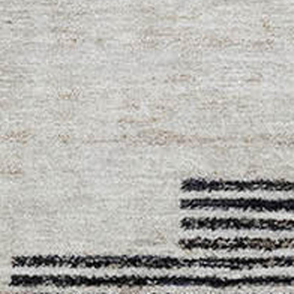 HomeRoots 8' Rust and Gray Geometric Round Area Rug - Washable, UV Protected, Stain Resistant for Busy Homes 704936