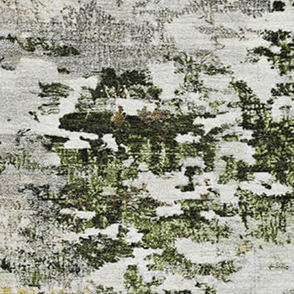 HomeRoots 10' Gold and Beige Abstract Washable Area Rug - Durable, UV-Protected, Modern Design for Any Space 704969