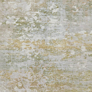 HomeRoots 5' X 8' Sage and Ivory Abstract Area Rug - Washable, UV-Protected, Soft, Stylish, and Durable Design 704977