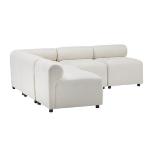 English Elm Christopher Knight Home® - Evelyn 5-Piece V-Shaped Modular Sectional Sofa In Soft Beige Chenille - Modern Comfort & Flexibility! N773IS00024B