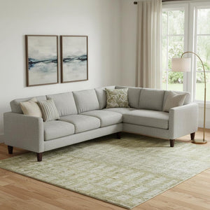 HomeRoots 10' X 14' Beige Ivory Gray Geometric Area Rug – Washable, UV-Protected & Stain-Resistant Design 705011